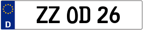 Trailer License Plate